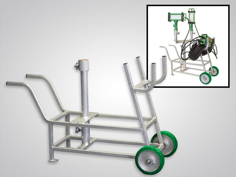 Hand Cart, stand, mount, options, The BRICK™, 9610 brick, light, LED, explosion proof, Western Technology, magnetic, mechanical