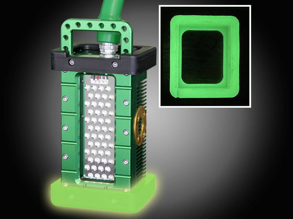 BRICK® shown with optional Glow in the Dark safety bumper