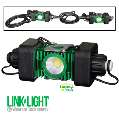 LINKaLIGHT, link a light, stringer light system, led, portable, work light, ordinary location, temporary job site light, string work light, floodlight, area light, 4400, led wide area stringer light system, stringer light