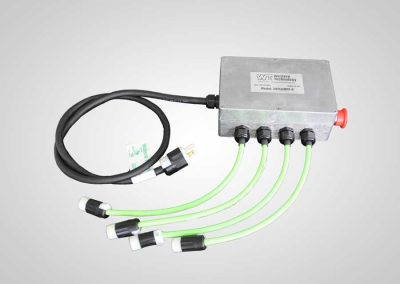 3475LEDPP-4, Four Out Power Supply and Plug for the 3475, 3475-80, and 3500 abrasive blast light, with female miniature twist lock plugs, 3115-1